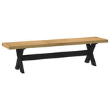 vidaXL Eetbank NOAIN A-vormige poten 180x40x45 cm massief hout