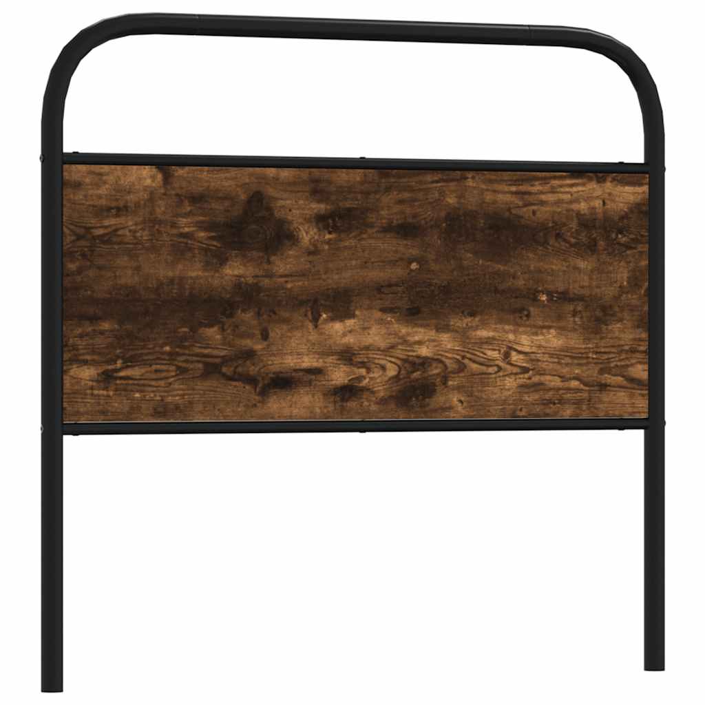 vidaXL Replacement Headboard 75 cm Steel and Engineered Wood Smoked Oak