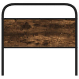 vidaXL Replacement Headboard 75 cm Steel and Engineered Wood Smoked Oak