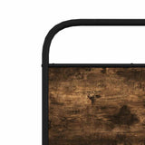 vidaXL Replacement Headboard 75 cm Steel and Engineered Wood Smoked Oak