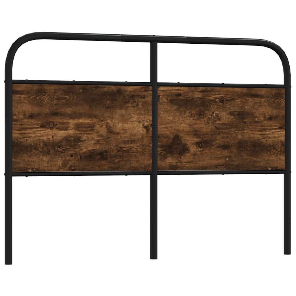 vidaXL Replacement Headboard 75 cm Steel and Engineered Wood Smoked Oak