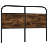 vidaXL Replacement Headboard 75 cm Steel and Engineered Wood Smoked Oak