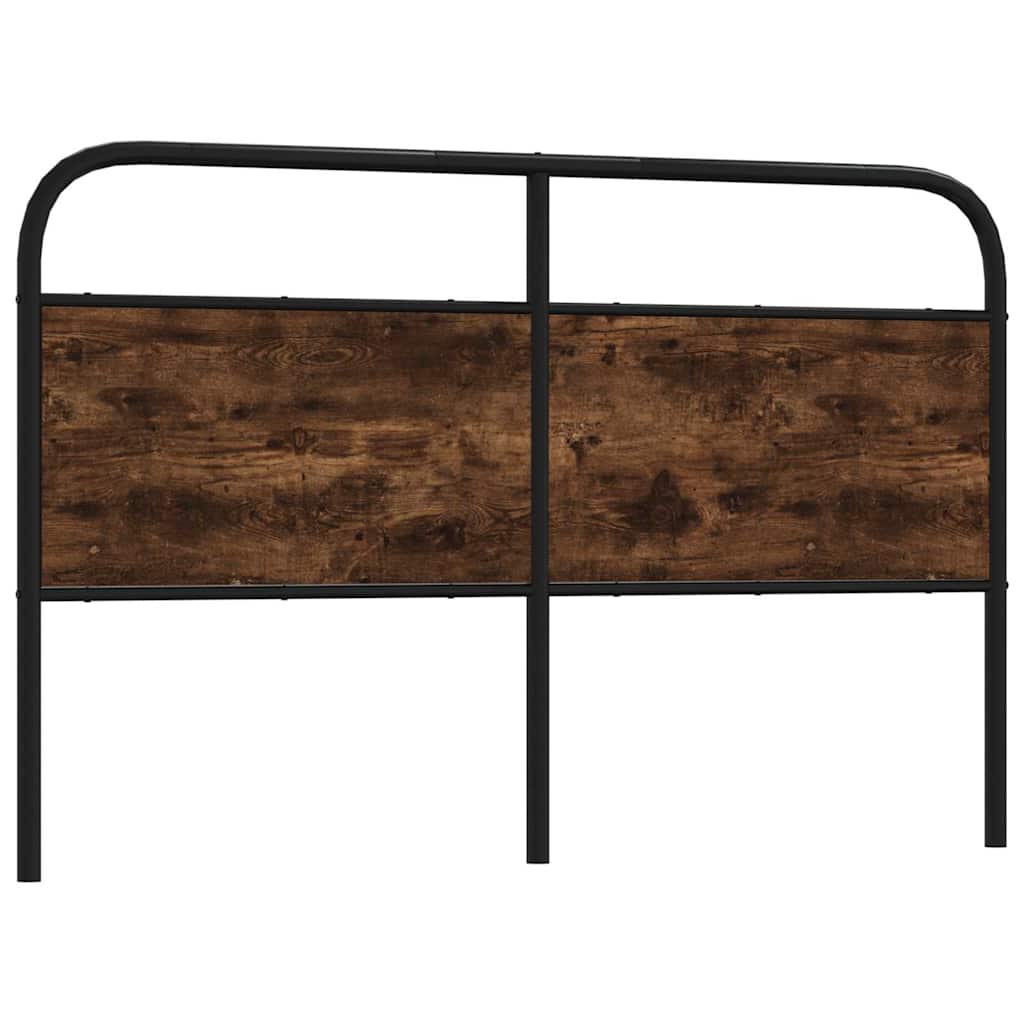 vidaXL Replacement Headboard 75 cm Steel and Engineered Wood Smoked Oak