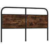 vidaXL Replacement Headboard 75 cm Steel and Engineered Wood Smoked Oak