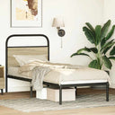 vidaXL Replacement Headboard 75 cm Steel and Engineered Wood Smoked Oak