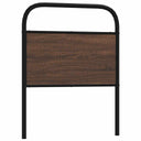 vidaXL Replacement Headboard 75 cm Steel and Engineered Wood Smoked Oak