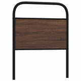 vidaXL Replacement Headboard 75 cm Steel and Engineered Wood Smoked Oak