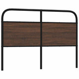 vidaXL Replacement Headboard 75 cm Steel and Engineered Wood Smoked Oak