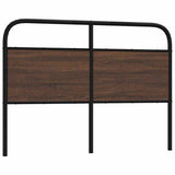 vidaXL Replacement Headboard 75 cm Steel and Engineered Wood Smoked Oak