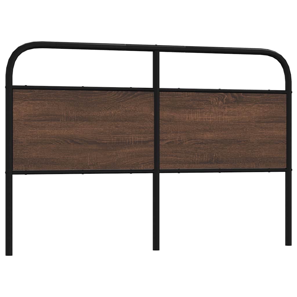 vidaXL Replacement Headboard 75 cm Steel and Engineered Wood Smoked Oak