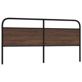vidaXL Replacement Headboard 75 cm Steel and Engineered Wood Smoked Oak