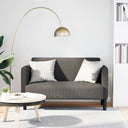 vidaXL Loveseat sofa 109 cm corduroy light grey