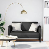 vidaXL Loveseat sofa 110 cm artificial leather black