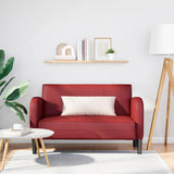 vidaXL Loveseat sofa 110 cm artificial leather black