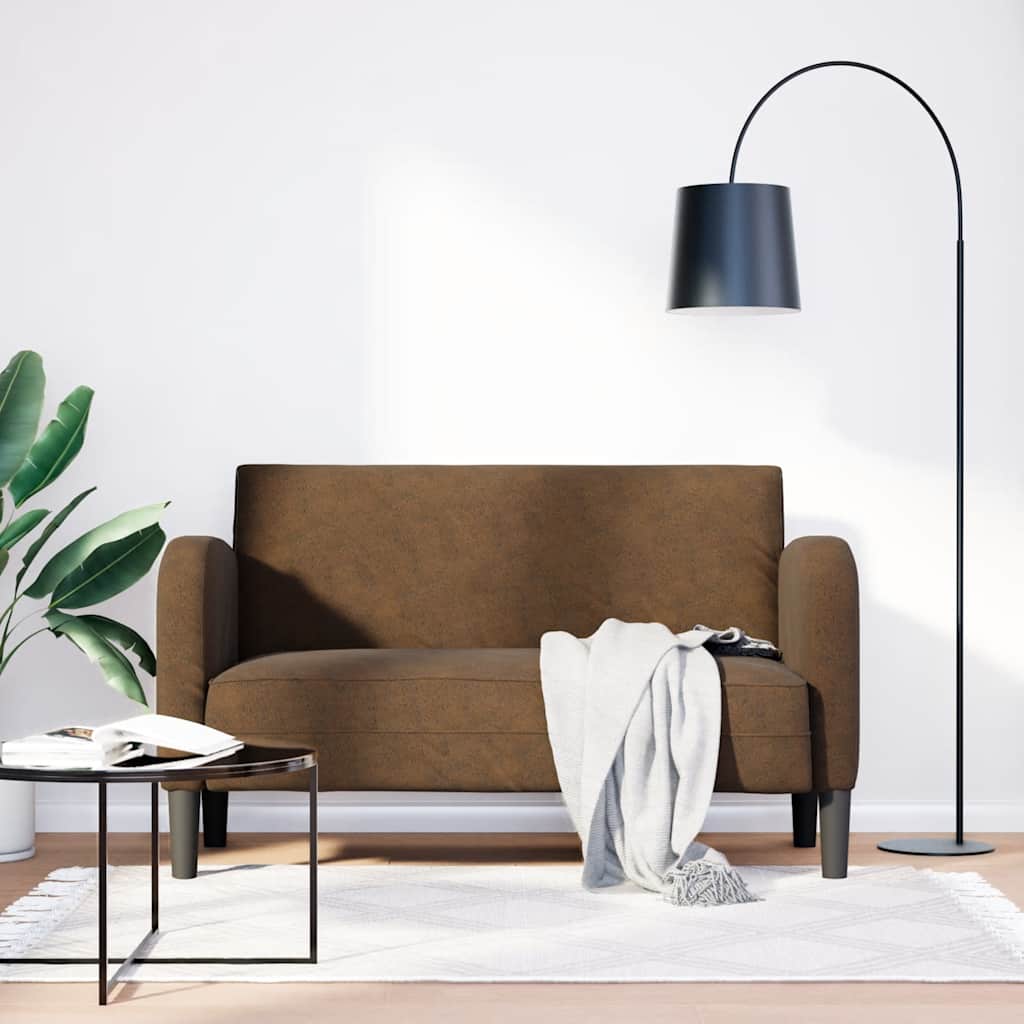 vidaXL Loveseat sofa 110 cm artificial leather black