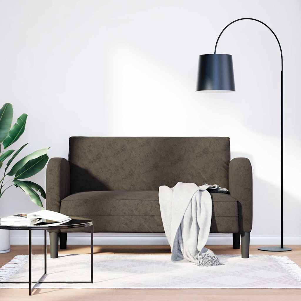 vidaXL Loveseat sofa 110 cm artificial leather black