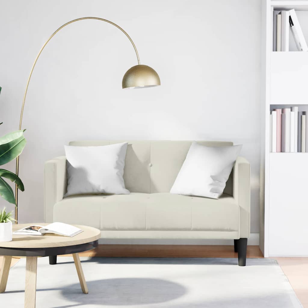 vidaXL Loveseat yellow 111 cm velvet