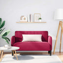 vidaXL Loveseat bank 109 cm fluweel blauw