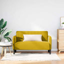 vidaXL Loveseat bank 109 cm fluweel blauw
