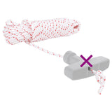vidaXL Drawstring Starter Cord White and Red Ø3 mm 10 m Nylon