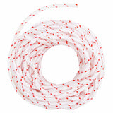 vidaXL Drawstring Starter Cord White and Red Ø3 mm 10 m Nylon