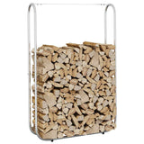 vidaXL Haardhoutrek 100x25x150 cm gegalvaniseerd staal