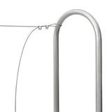 vidaXL Haardhoutrek 100x25x150 cm gegalvaniseerd staal