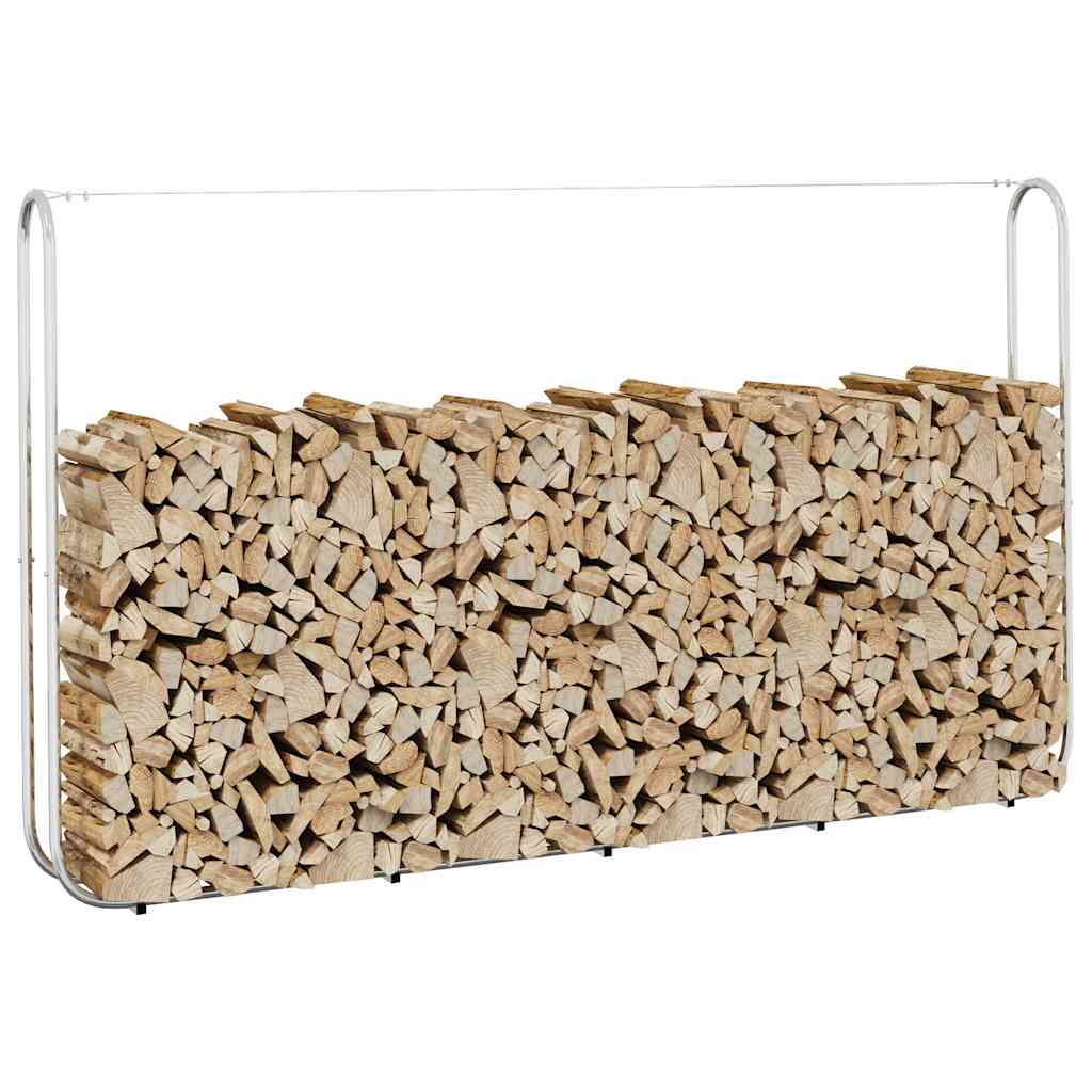 vidaXL Haardhoutrek 100x25x150 cm gegalvaniseerd staal