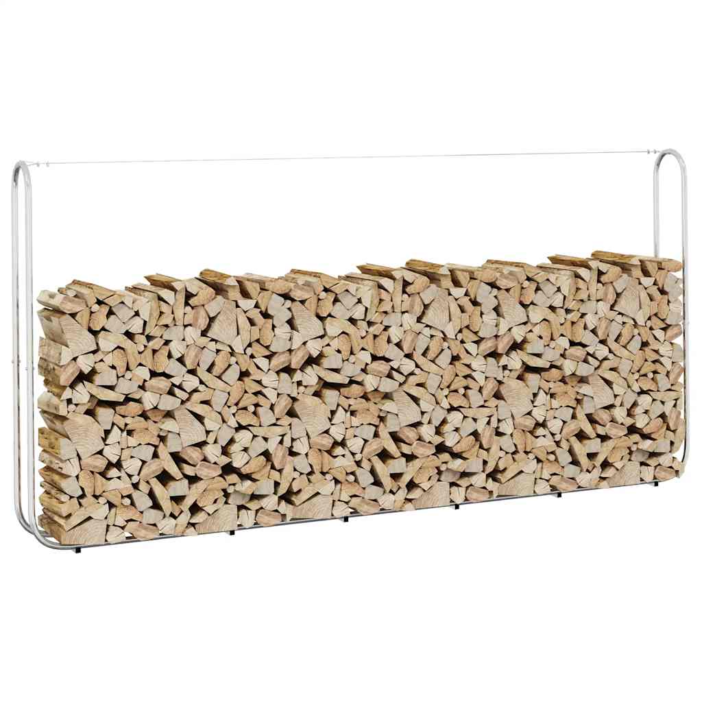 vidaXL Haardhoutrek 100x25x150 cm gegalvaniseerd staal