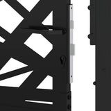 vidaXL Poort met lichtontwerp 100x100 cm staal zwart