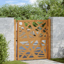 vidaXL Poort met lichtontwerp 100x100 cm staal zwart