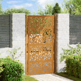 vidaXL Poort met lichtontwerp 100x100 cm staal zwart