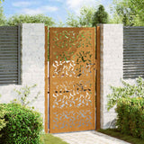 vidaXL Poort met lichtontwerp 100x100 cm staal zwart