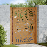 vidaXL Poort met lichtontwerp 100x100 cm staal zwart