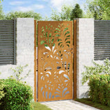 vidaXL Poort met lichtontwerp 100x100 cm staal zwart