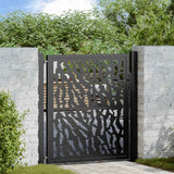 vidaXL Poort met lichtontwerp 100x100 cm staal zwart