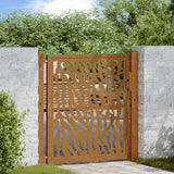 vidaXL Poort met lichtontwerp 100x100 cm staal zwart