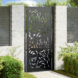 vidaXL Poort met lichtontwerp 100x100 cm staal zwart