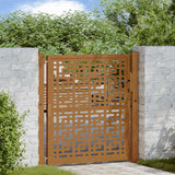 vidaXL Poort met lichtontwerp 100x100 cm staal zwart