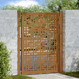 vidaXL Poort met lichtontwerp 100x100 cm staal zwart