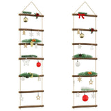 vidaXL Wall Decorations Ladder-shaped 2 pcs 30x100 cm Natural Teak