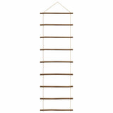 vidaXL Wall Decorations Ladder-shaped 2 pcs 30x100 cm Natural Teak