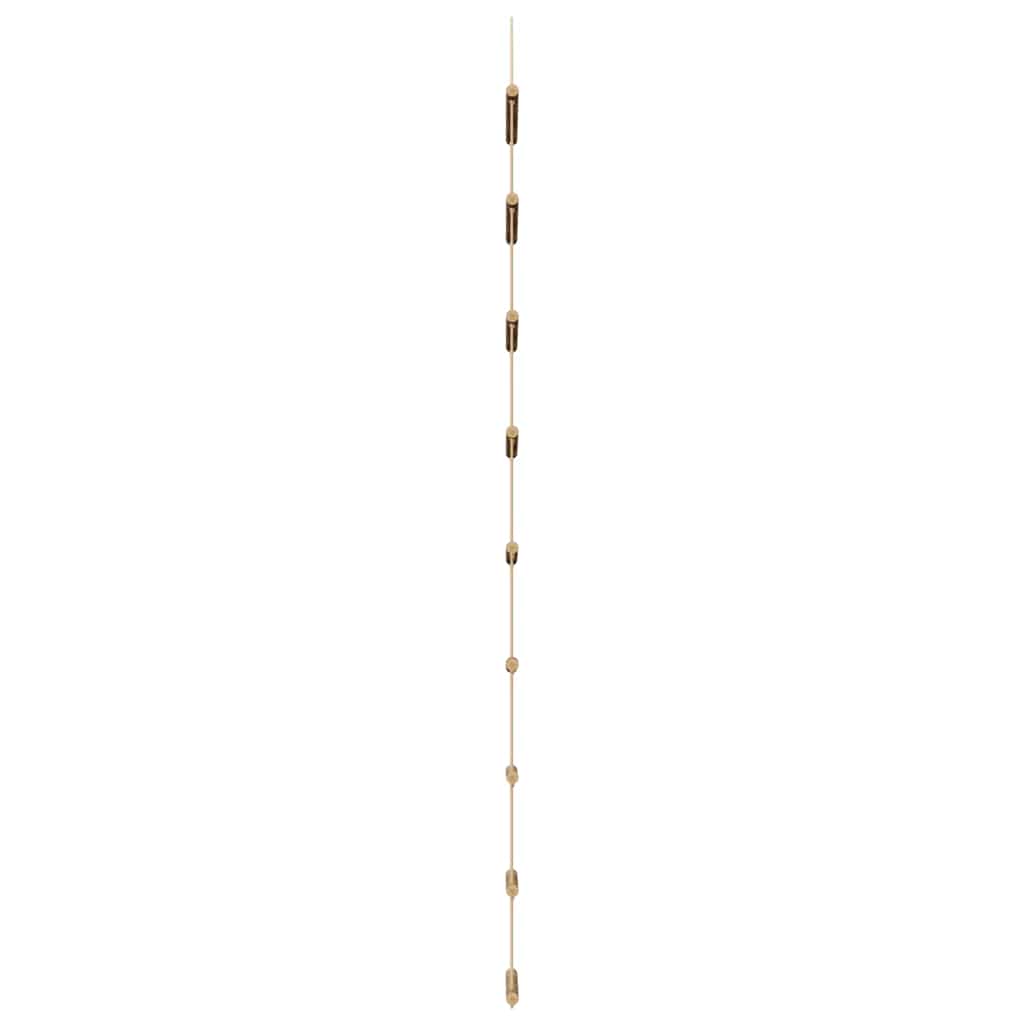 vidaXL Wall Decorations Ladder-shaped 2 pcs 30x100 cm Natural Teak