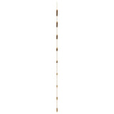 vidaXL Wall Decorations Ladder-shaped 2 pcs 30x100 cm Natural Teak