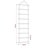 vidaXL Wall Decorations Ladder-shaped 2 pcs 30x100 cm Natural Teak