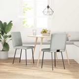 vidaXL Eetkamerstoelen 4 st fluweel lichtgrijs