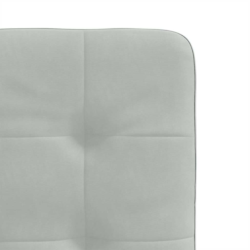 vidaXL Eetkamerstoelen 4 st fluweel lichtgrijs