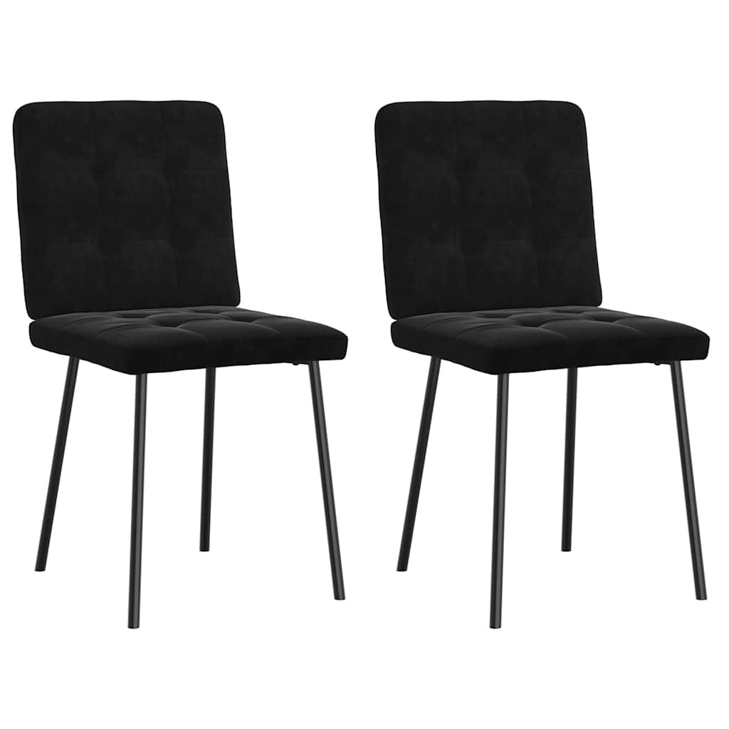 vidaXL Eetkamerstoelen 4 st fluweel lichtgrijs