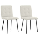vidaXL Eetkamerstoelen 4 st fluweel lichtgrijs