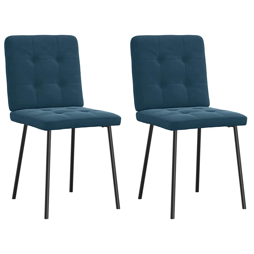 vidaXL Eetkamerstoelen 4 st fluweel lichtgrijs